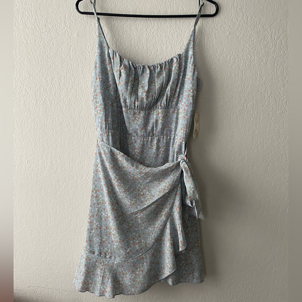 Altar’d State Floral Wrap Mini Dress
